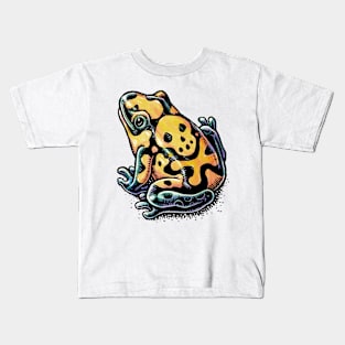 Frog with Skull Spots Kids T-Shirt